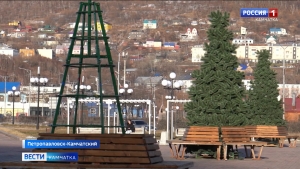 В центре города приступили к монтажу главного символа Нового года