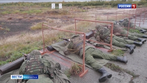 На военном полигоне Радыгино идет обучение мобилизованных военнослужащих