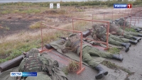 На военном полигоне Радыгино идет обучение мобилизованных военнослужащих