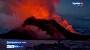 Камчатские экстремалы побывали на боковом прорыве Ключевского вулкана