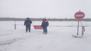 Закрыта переправа через реку Тигиль