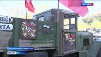 Ретроавтомобиль на дорогах Петропавловска