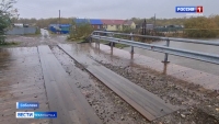 Паводок отступает из Соболево