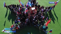 В Усть-Камчатске прошел флешмоб в поддержку мобилизованных