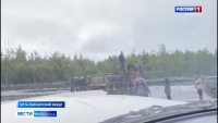 Опрокидывание вахтовки
