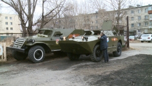Подготовка военной техники ко Дню Победы