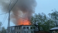Пожар в ДК Рыбаков
