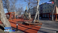 В Вилючинске завершился первый этап благоустройства городского проспекта