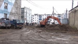 В Палане благоустраивают придомовые территории