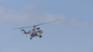 Вертолета МИ-8 совершил жесткую посадку в районе Курильского озера