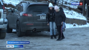 Ледовый коллапс на камчатских дорогах