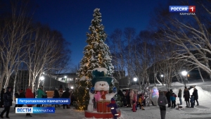 Петропавловск-Камчатский украшают к Новому году