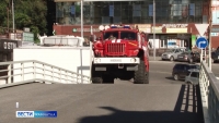 Пожарные провели учения в одном из торговых зданий в краевой столице