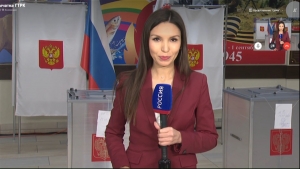 Прямое включение из избирательного участка во Дворце молодежи в Петропавловске
