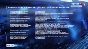 На должность губернатора Камчатки претендуют 16 кандидатов